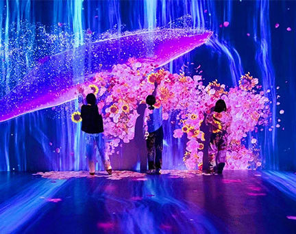 3Dプロジェクターは5セットでUAEで没入空間を作ります