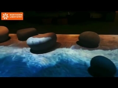 インタラクション フロアプロジェクション 3D 浸透室 ホログラフィック フロアプロジェクション ゲーム 浸透プロジェクション