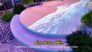 レストラン装飾機器没入型プロジェクション壁床投影レストランホテルデコ