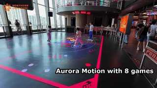 モール向けの 8 つのアーケード モードを備えた Aurora Motion インタラクティブ LED フロア ゲーム