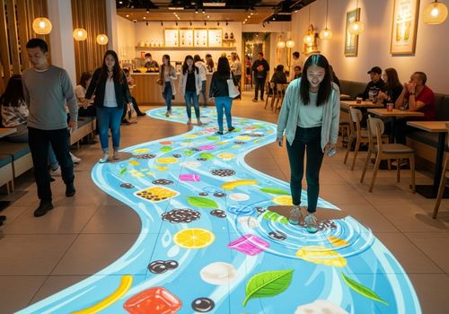 最新の企業ニュース ストアをソーシャルメディアの磁石に変えるための3つのステップ：インタラクティブなフロアプロジェクションが顧客磁石になる方法