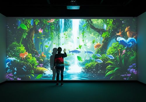 最新の企業ニュース インタラクティブな壁投影:低コストで高いリターンをもたらす空間的なマジックトリック