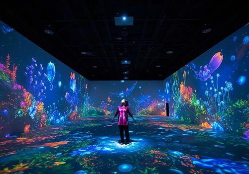 最新の企業ニュース 没入型プロジェクションシステム設置ガイド：インタラクティブウォールおよびフロアプロジェクターのスペースレイアウトに関する提案