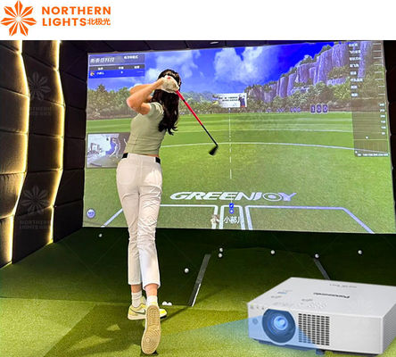 よい価格 3D投影 室内赤外線インダクション ゴルフシミュレーション トレーナー ゴルフシミュレーター オンライン