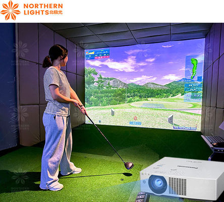 よい価格 3d 室内 収益性の高いゴルフシミュレーター システム プロのトレーニングゴルフシミュレーター オンライン