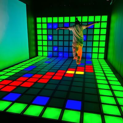 よい価格 アクティブダンスフロア インタラクティブ 30x30cm アクティブゲーム スクリーンシステム ルーム LED 床タイル オンライン