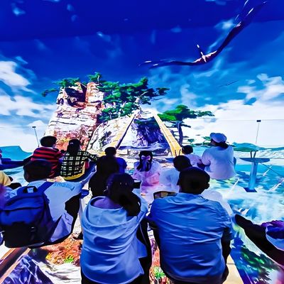よい価格 オーダーメイド 室内 3d マルチ 大きいスクリーン 浸透式 ぶら下がったガラス劇場体験 オンライン