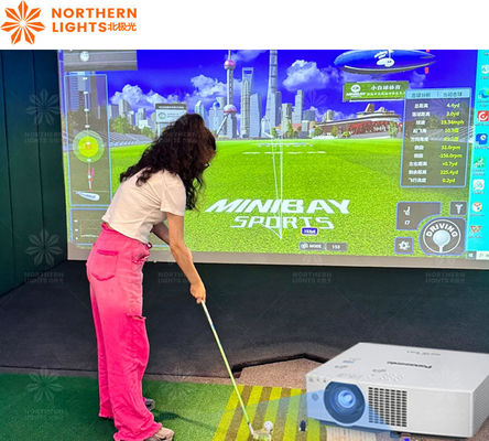 よい価格 ゴルフシミュレーター 室内 ゴルフ スクリーン インタラクティブ プロジェクション ゴルフ スポーツ シミュレーター オンライン