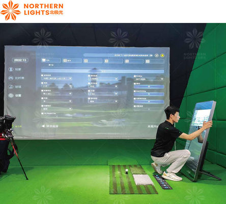 よい価格 現実的なスポーツ アールゴルフシミュレーター インタラクティブなゴルフ投影 ウォールゴルフシミュレーター オンライン
