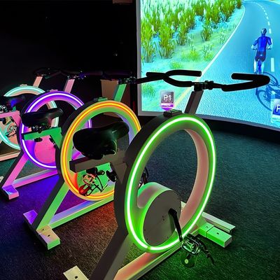 よい価格 AR ダイナミック バイク レース ゲーム インタラクティブ プロジェクション VR 運動自転車 ビデオゲーム オンライン
