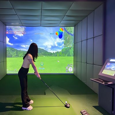 よい価格 工場直結ゴルフシミュレーター 室内ファミリーゴルフ スクリーン インタラクティブなプロジェクション オンライン