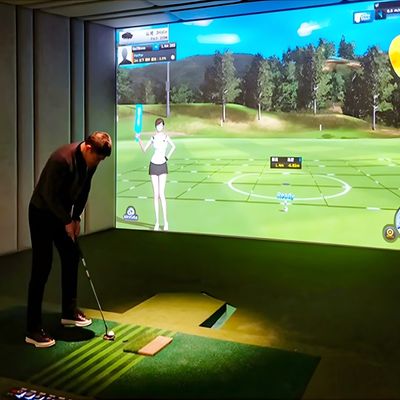 よい価格 ゴルフシミュレーター レジャー インタラクティブなプロジェクション 室内ゲームセンターのためのゴルフシミュレーター オンライン