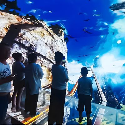 よい価格 パーソナライゼーション マルチメディア 5 折り大きな画面 ホログラム式吊りガラス映画館 オンライン