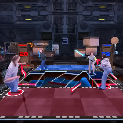 よい価格 ARインタラクティブなプロジェクターゲーム レーザー剣 デュエル 浸透室遊び場 オンライン