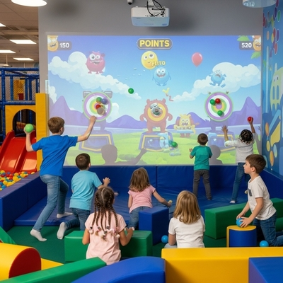 よい価格 ダイナミックなボール投げゲーム インタラクティブな壁投影 どんな壁でもデジタル遊び場にする オンライン