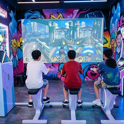 よい価格 北極光のレース インタラクティブ ホログラフィック インタラクティブ プロジェクション スポーツ 健身器具 ダイナミック・バイク オンライン