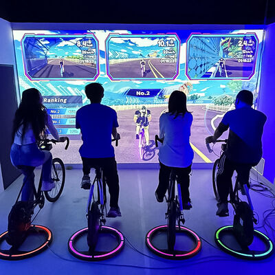 よい価格 3500 ルーメンの明るさと 1280*800 の解像度を備えたゲーム化されたサイクリング システムで、生涯無料のゲーム アップデートが可能 オンライン