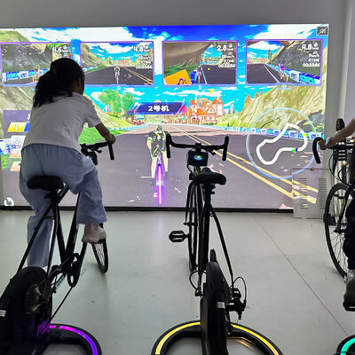 よい価格 インタラクティブなプロジェクションバイク 3500ルメン輝度と1280*800解像度で終身無料ゲーム更新 オンライン