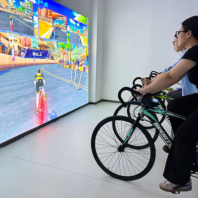 よい価格 Interactive Projection Bike with 3500 Lumens Brightness and 1280*800 Resolution for Game Centers and Gyms with 1 Year Warranty インタラクティブ・プロジェクション・バイクは3500ルメンズ・ブライトネスと1280*800の解像度でゲームセンターやジムに搭載されています オンライン