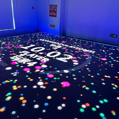よい価格 オーロラモーションXR インタラクティブなLEDフロアゲーム 1〜6人のプレイヤーのマルチプレイヤーゲームモードと86インチ大型画面 オンライン